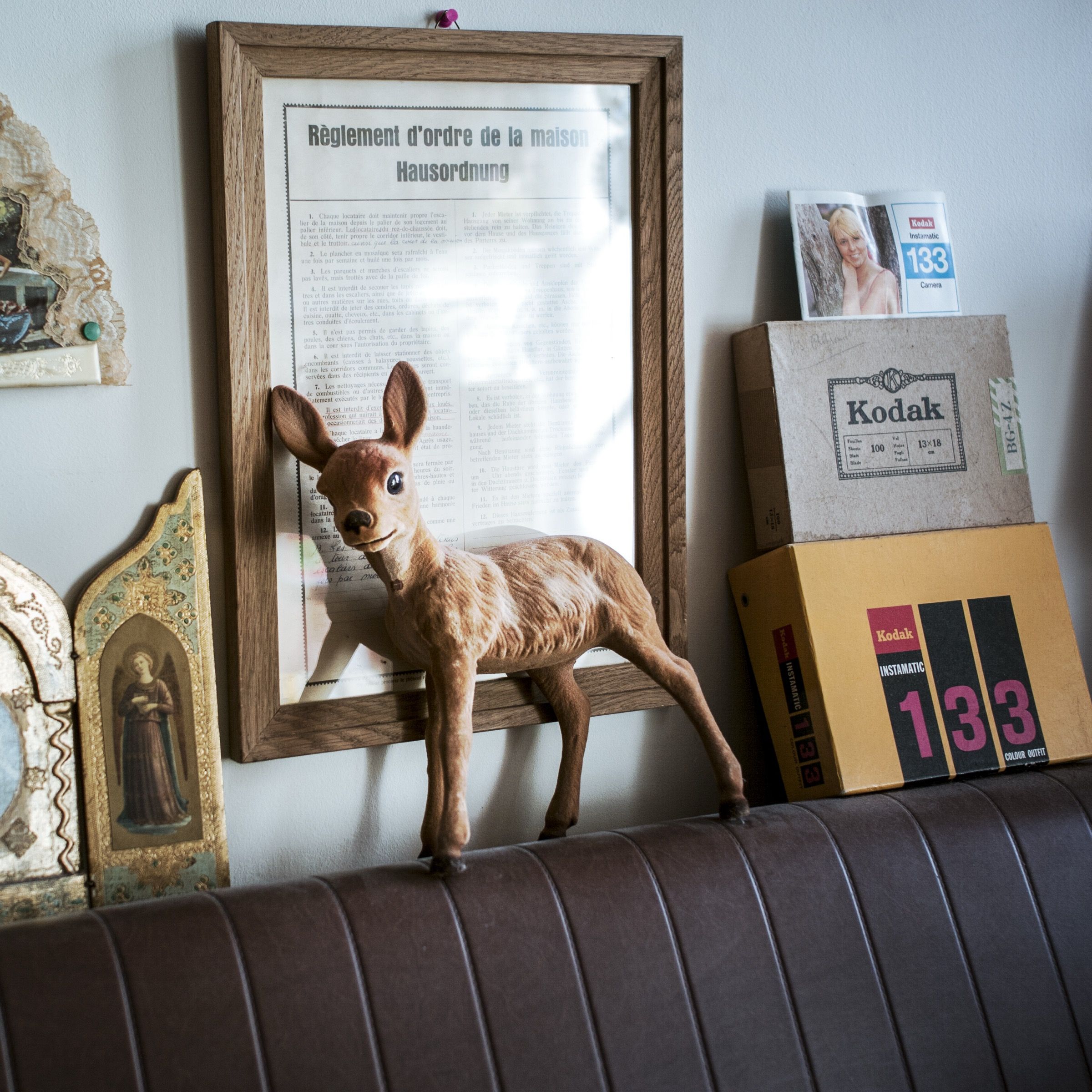 Still life of vintage objects — shot on Pixii